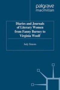 cover of the book Diaries and Journals of Literary Women from Fanny Burney to Virginia Woolf