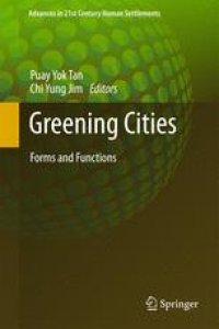 cover of the book Greening Cities: Forms and Functions