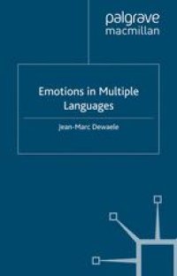 cover of the book Emotions in Multiple Languages