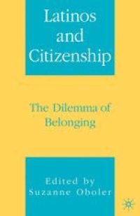 cover of the book Latinos and Citizenship: The Dilemma of Belonging