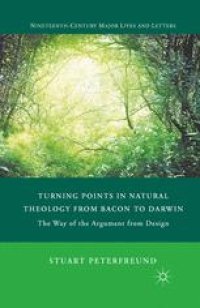 cover of the book Turning Points in Natural Theology from Bacon to Darwin: The Way of the Argument from Design