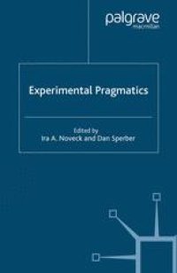 cover of the book Experimental Pragmatics