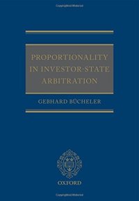 cover of the book Proportionality in investor-state arbitration