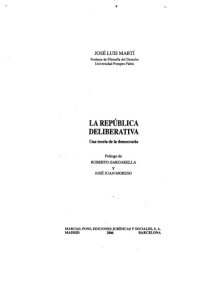 cover of the book La república deliberativa