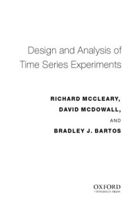 cover of the book Design and Analysis of Time Series Experiments