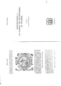 cover of the book Introduzione a "La Guerra del Peloponneso" di Tucidide