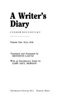 cover of the book A Writer’s Diary: Volume 1, 1873-1876