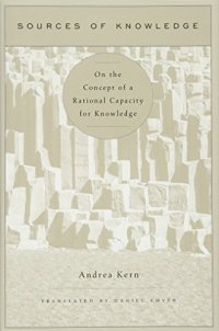 cover of the book Sources of Knowledge: On the Concept of a Rational Capacity for Knowledge