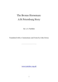 cover of the book The Bronze Horseman: A St. Petersburg Story