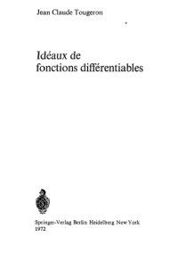 cover of the book Idéaux de fonctions différentiables