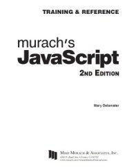 cover of the book Murach’s javascript