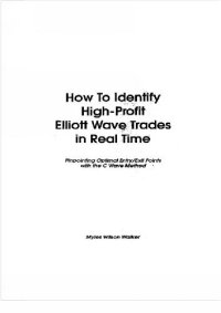 cover of the book How To Indentify High-Profit Elliott Wave Trades in Real Time