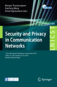 cover of the book Security and Privacy in Communication Networks