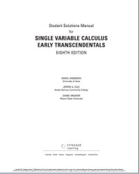 cover of the book Student Solutions Manual for Single Variable Calculus: Early Transcendentals