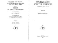 cover of the book Roger Bacon and the sciences : commemorative essays