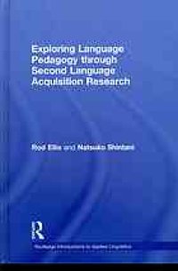 cover of the book Exploring language pedagogy through second language acquisition research