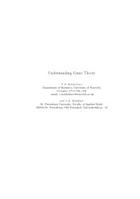 cover of the book Understanding Game Theory