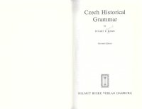 cover of the book Czech Historical Grammar