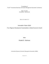 cover of the book Proceedings of The 25th International Business Information Management Association Conference; Innovation Vision 2020: From Regional Development Sustainability to Global Economic Growth