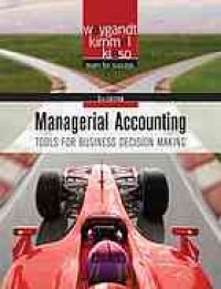 cover of the book Managerial accounting : tools for business decision making