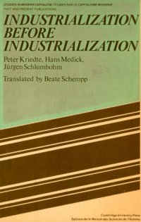 cover of the book Industrialization Before Industrialization