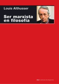 cover of the book Ser marxista en filosofía