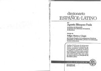 cover of the book Diccionario español-latino