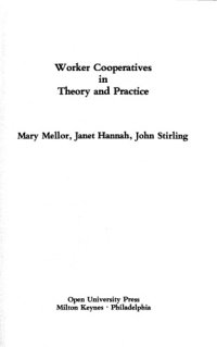 cover of the book Worker cooperatives in theory and practice