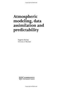 cover of the book Atmospheric modeling data assimilation and predictability