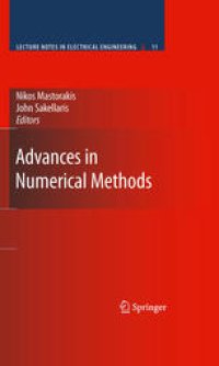 cover of the book Advances in Numerical Methods