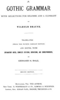 cover of the book A Gothic Grammar