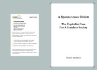 cover of the book A Spontaneous Order: The Capitalist Case For A Stateless Society