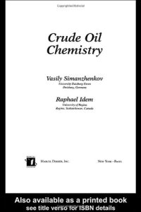 cover of the book CRUDE OIL CHEMISTRY