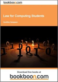 cover of the book Law for Computing Students