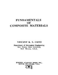 cover of the book Fundamentals of Composite Materials