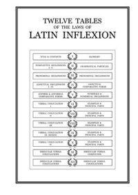 cover of the book Twelve Tables of the Laws of Latin Inflexion