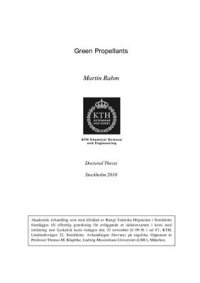 cover of the book Green Propellants