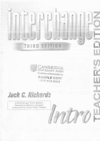 cover of the book Interchange Intro Teacher Book