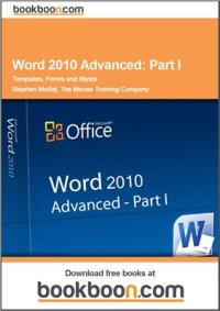 cover of the book Word 2010 Advanced. Part I