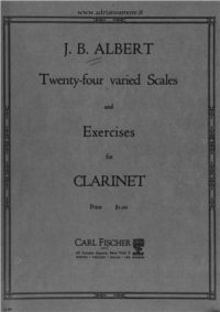 cover of the book Twenty-four varied Scales and exercises for clarinet