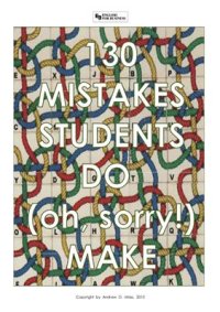 cover of the book 130 common mistakes in English