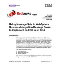 cover of the book Using Message Sets in WebSphere Business Integration Message Broker to Implement an ESB in an SOA