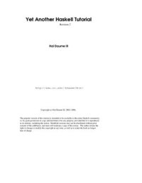 cover of the book Yet Another Haskell Tutorial