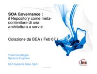 cover of the book SOA Governance: the repository as a destination container of architecture to services