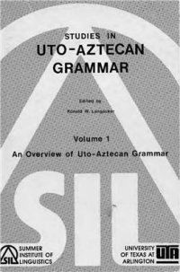 cover of the book Uto-Aztecan Grammar. Volume 1