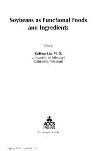 cover of the book Soybeans as Functional Foods and Ingredients