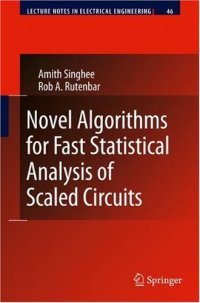 cover of the book Novel Algorithms for Fast Statistical Analysis of Scaled Circuits