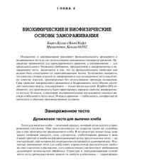 cover of the book Производство изделий из замороженного теста. Глава 4 Биохимические и биофизические основы замораживания теста