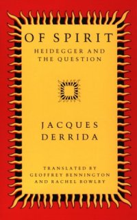 cover of the book Of Spirit: Heidegger and the Question