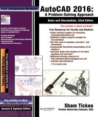 cover of the book AutoCAD 2016: A Problem-Solving Approach, Basic and Intermediate